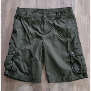 Under Armour Adjustable Waist Loose Youth XL Green Cargo Shorts
